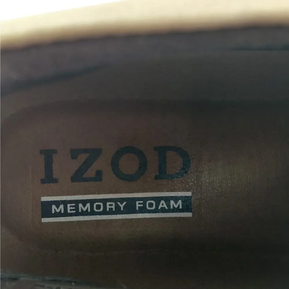 Izod Palmer Men's Chukka Boots Size 10M Brown Lace Up Casual Comfort Shoes